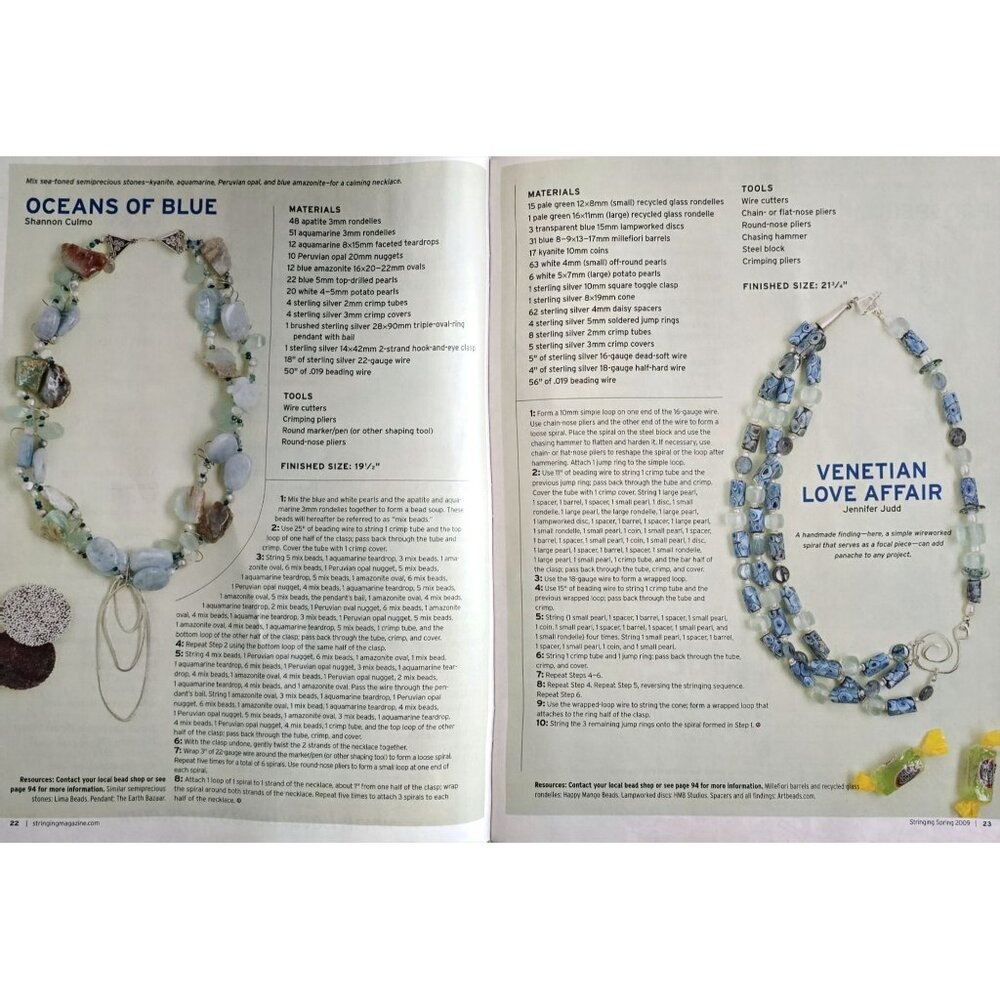 Stringing Magazine Spring 2009 70 Ideas For Making Fresh Spring Jewelry - Picture 6 of 16